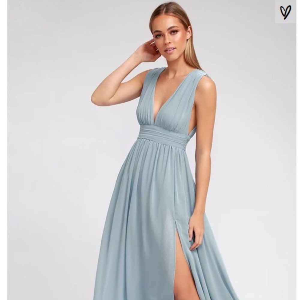COPY - Heavenly Hues Light Blue Maxi Dress